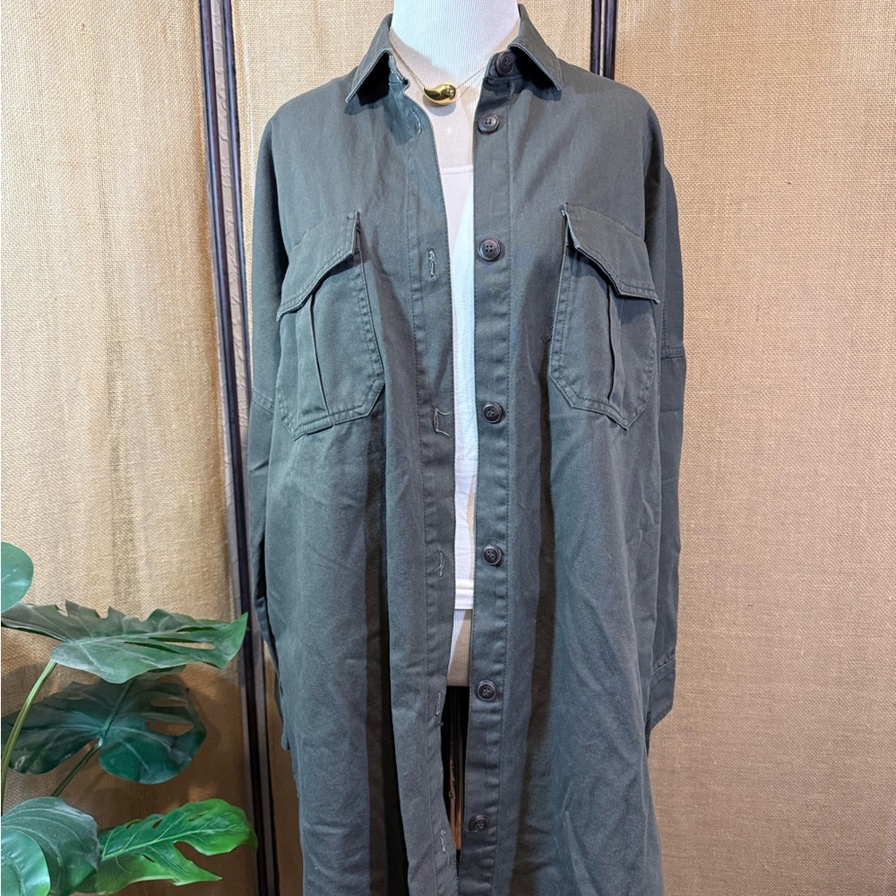 Zara Olive Utility Jacket